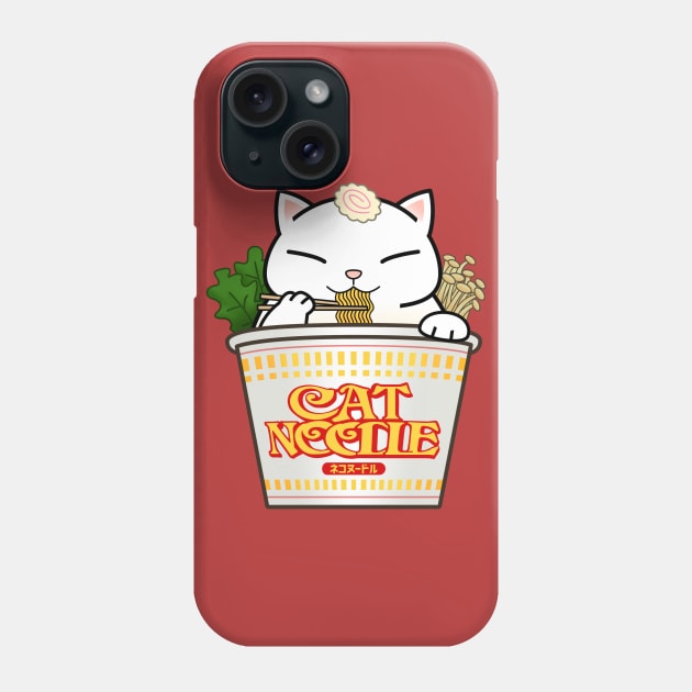 Chubby Cat Cup Noodle Phone Case by Takeda_Art