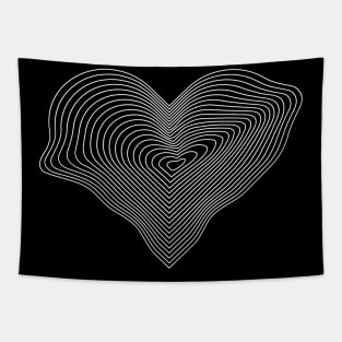 heart lines design Tapestry