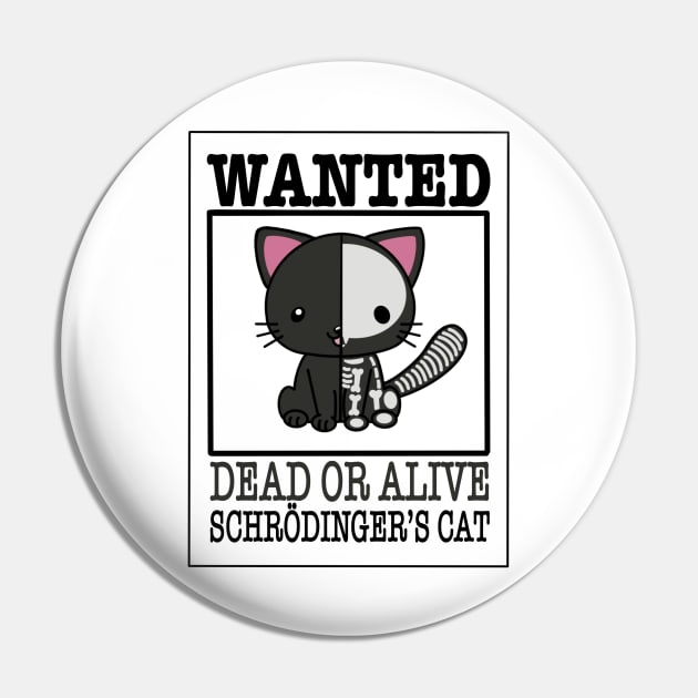 Schrödinger's Cat Pin by The Paintbox Letters