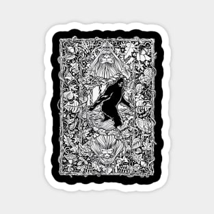 Bigfoot Card Back Design Magnet