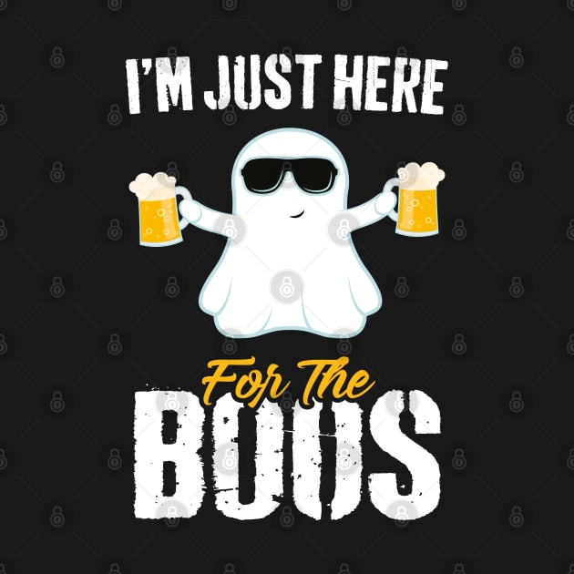 I'm Just Here For The Boos Adult Beer Funny Halloween by trendingoriginals