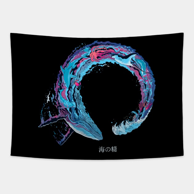 Enso The Ocean Beauty Tapestry by ppmid