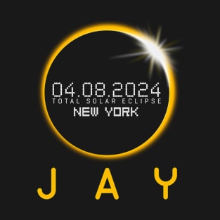 JAY New York Total Solar Eclipse April 8 2024 New York T-Shirt