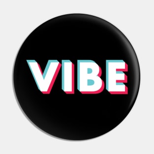 Vibe Glitch White Pin