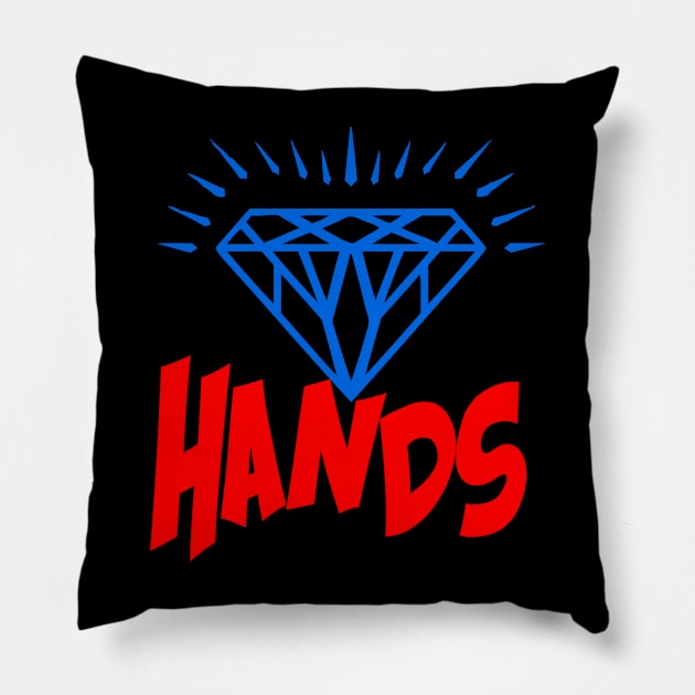 Diamond Hands Pillow by My Tee Style