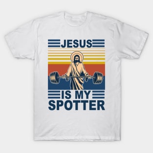 Funny Jesus Christian Weight Lifting Men Women Gym Gag Gifts T-Shirt 