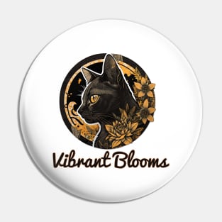 Celebrating Heritage: The African Black History Cat and Flowers Pin