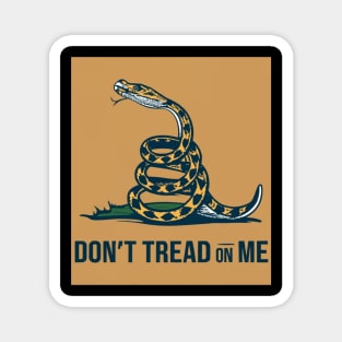 Don't trade on me , Gadsden flag snake freedom design Magnet