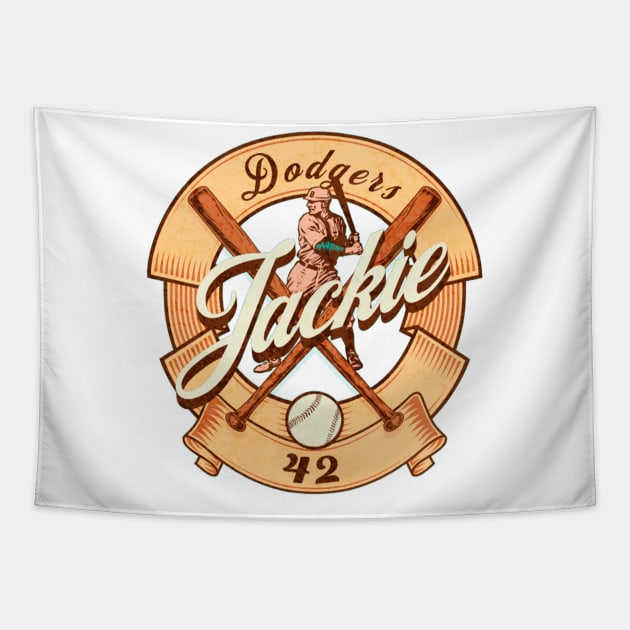 jackie, baseball Tapestry by HB Shirts