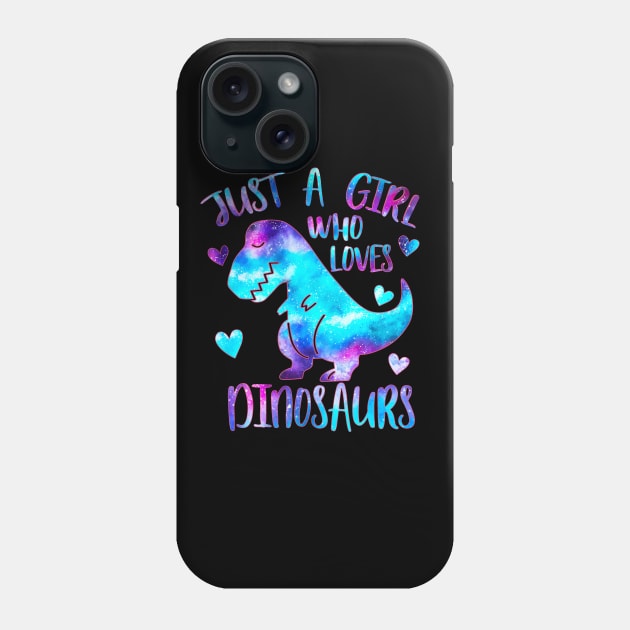 Just a girl who loves dinosaurs Phone Case by PrettyPittieShop