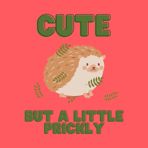 Cute but prickly hedgehog by Lemon Squeezy design 