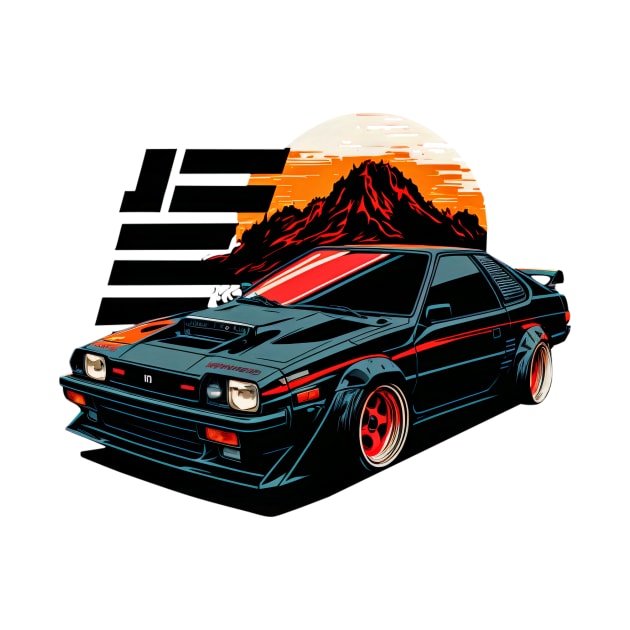 80s Japan Retro Drift Car by lightsonfire