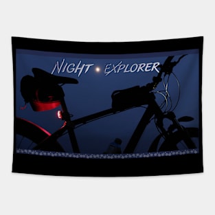 Bicycle Night Explorer for bicycle lovers Tapestry