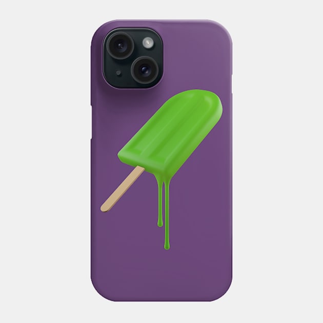 Lime Green Popsicle Phone Case by graphicfire