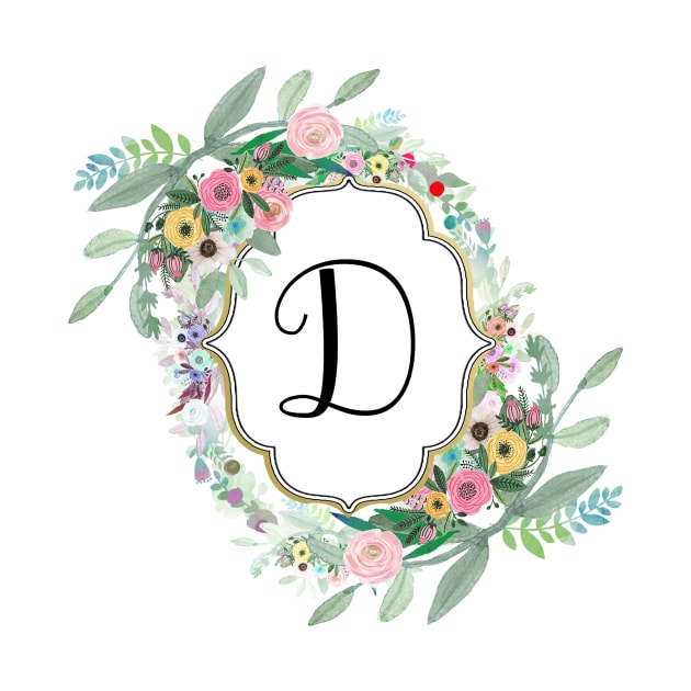 Letter Monogram D by GreenNest