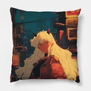 Streetwear Demoness Anime Girl Pillow