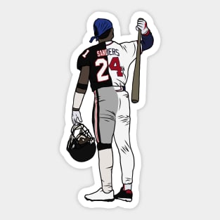 Deion Sanders - Deion Sanders Atlanta Braves - Sticker