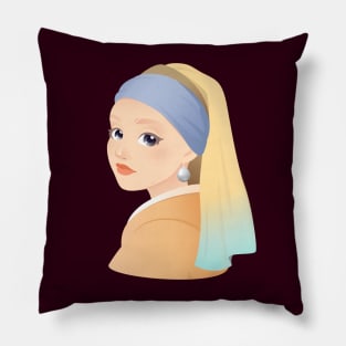 Girl with a Pearl Earring Pillow