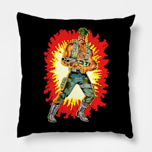 Gung Ho GI Joe toy art card Pillow