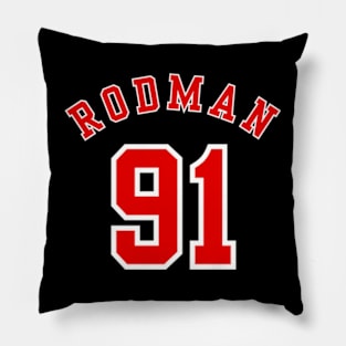 Vintage Dennis Rodman Bulls Jersey (Back Print) Pillow