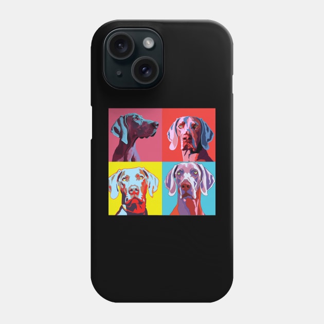 Weimaraner Pop Art - Dog Lover Gifts Phone Case by PawPopArt