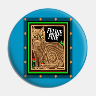 CUTE RUSSIAN CAT FEELING FINE Pin