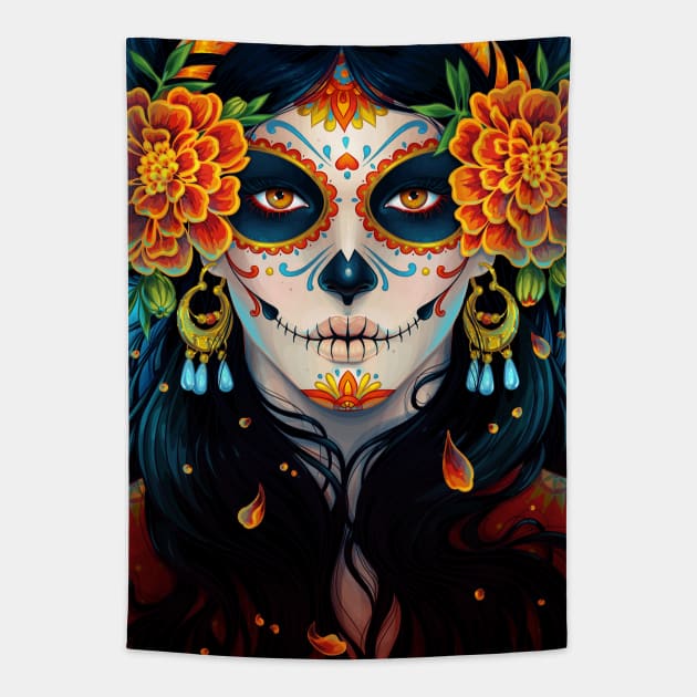 Day of the Dead Tapestry by Dimary