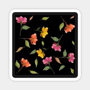 Watercolor Flowers Magnet