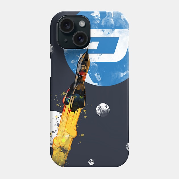 Up To The Moon : DASH Edition Phone Case by CryptoTextile