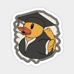 Cute Graduate Rubber Ducky Squeaky Duck Graduation Gift Magnet