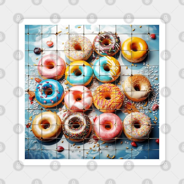 Donut Delight Magnet by SusannesArtShop