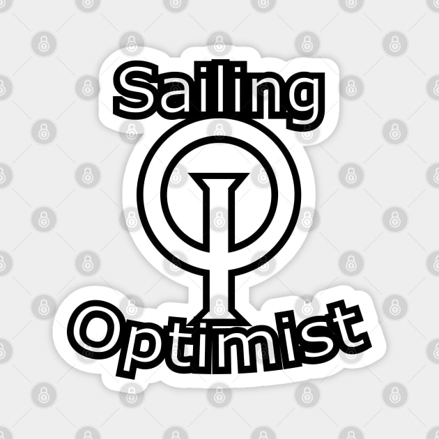 Optimist sailing dinghy Magnet by Regatta Merch