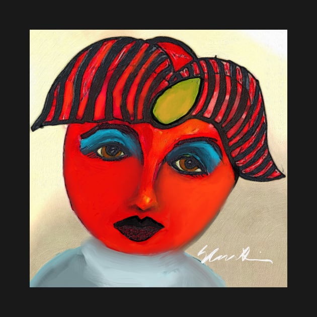 Red Tomato Face by Sarah Curtiss