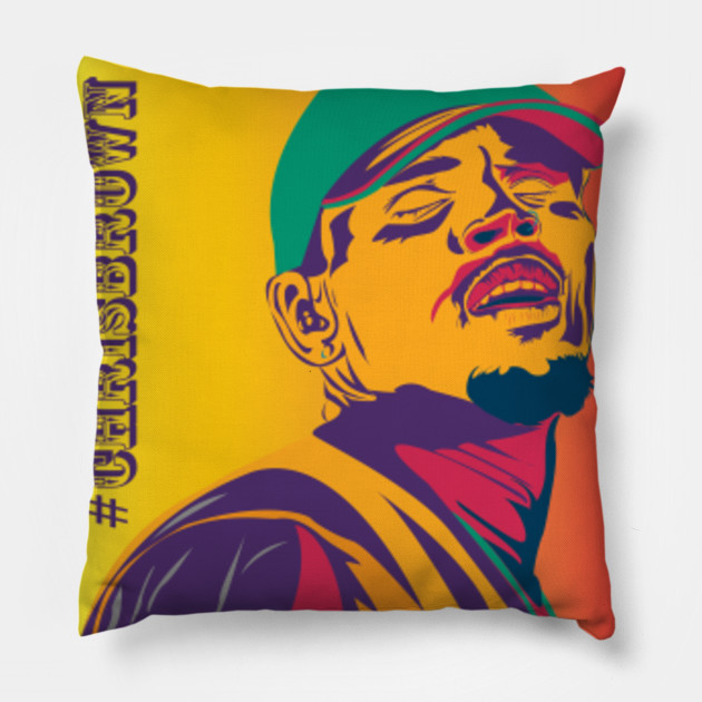 Chris Brown Inspiration Popular Trend Pillow Teepublic