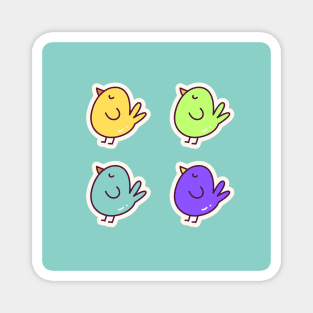 cute birds sticker pack Magnet