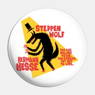 Hermann Hesse - Steppenwolf Illustration Pin