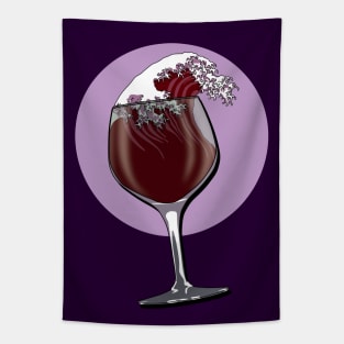 Glass Of Wine Tapestry