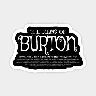 The Films of Burton - 2 Magnet