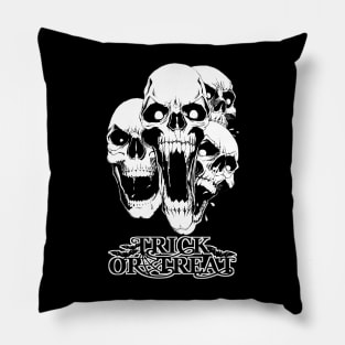 Trick-or-Treat Skulls Pillow