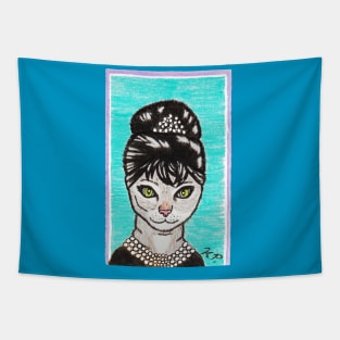 Purrrfect Breakfast at Tiffany's Tapestry