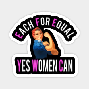 Yes Women Can International Womens Day 2020 Magnet