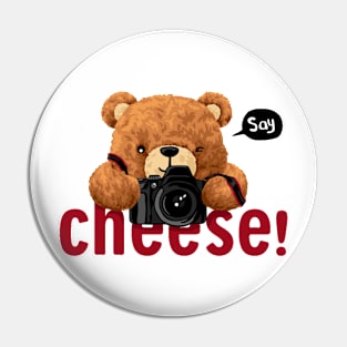 BEAR SAY CHEESE! Pin