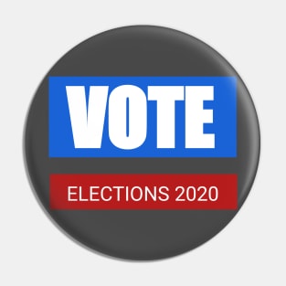 Vote elections 2020 Pin