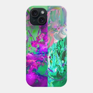 Cool toned abstract art Phone Case