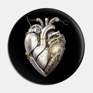 Cyborg Heart 3 Pin