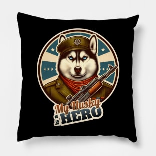 Husky soldier Pillow