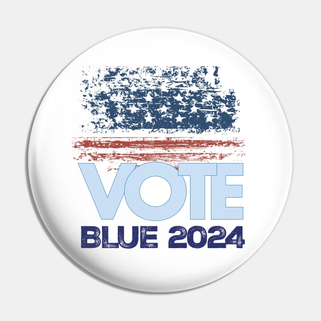 Vote Blue 2024 Pin by Stonework Design Studio