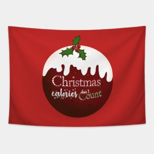 Christmas pudding Christmas calories don't count Tapestry