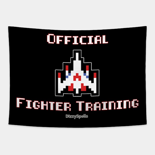 Arcade Fighter Training v2 Tapestry by DizzySpells Designs