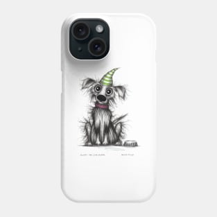 Fluffy the cute puppy Phone Case